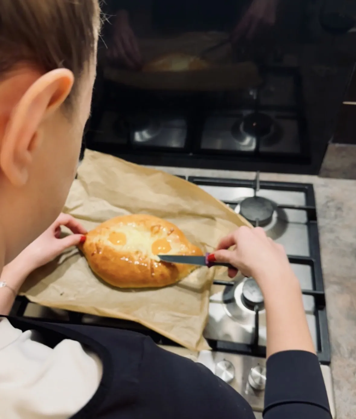 The first khachapuri as a couple