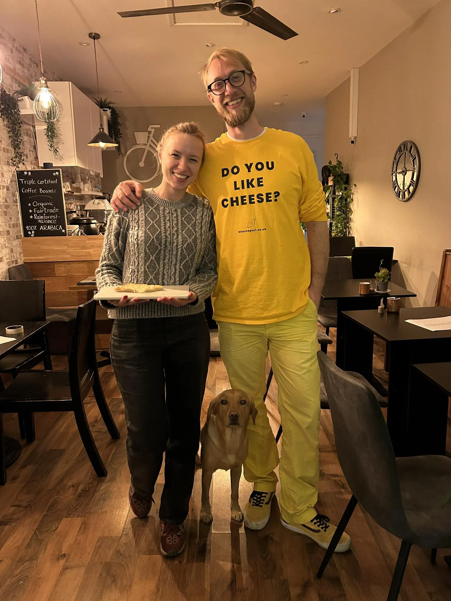 Daniel Masha and Sandy at Khachapuri in Crystal Palace